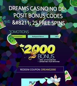 Dreams casino free bonus codes